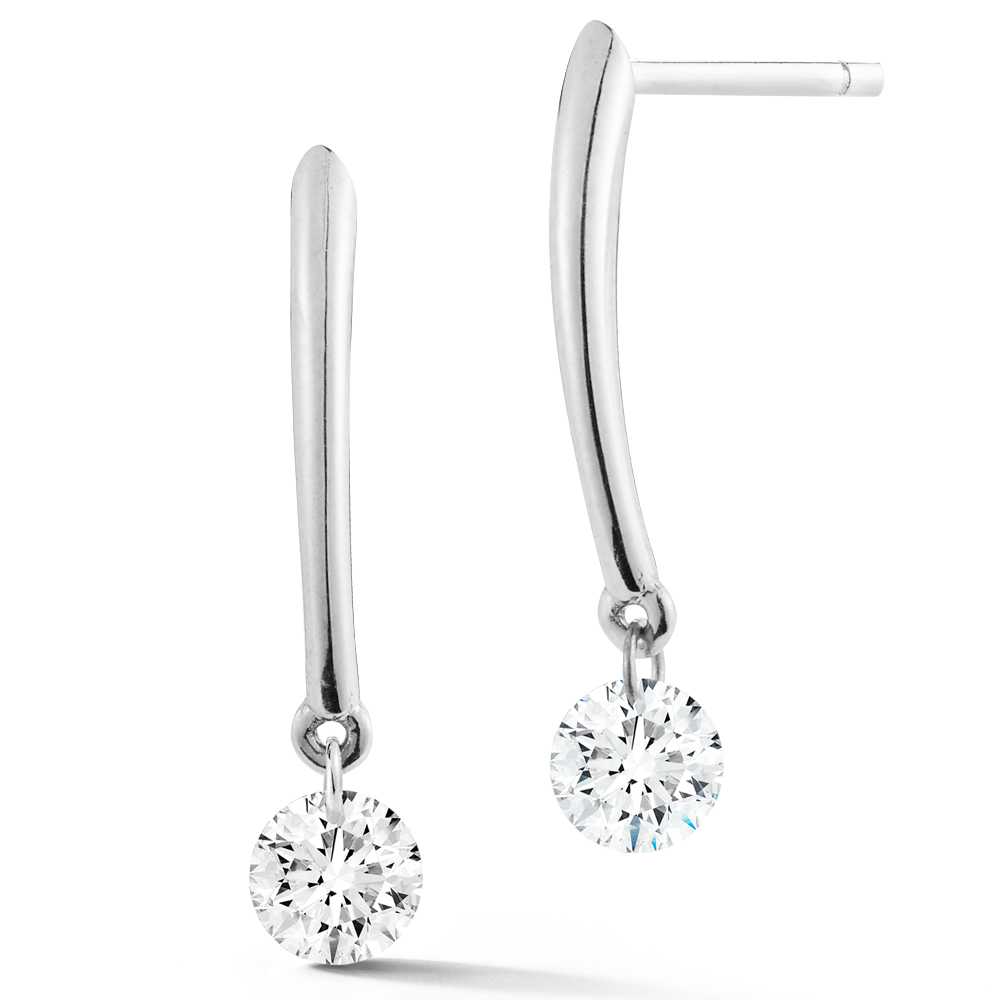 Diamond Earrings In 18K Gold