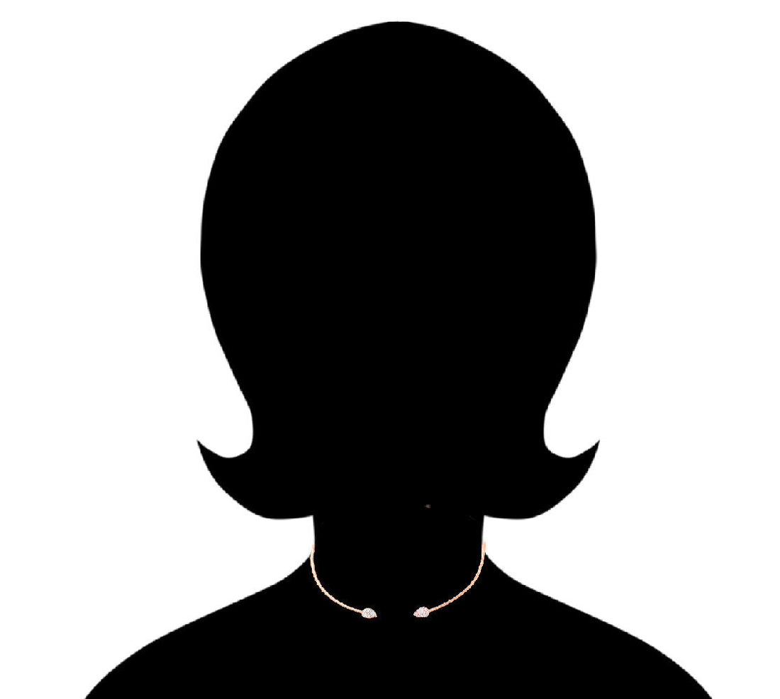 18K Gold Diamond Choker Necklace