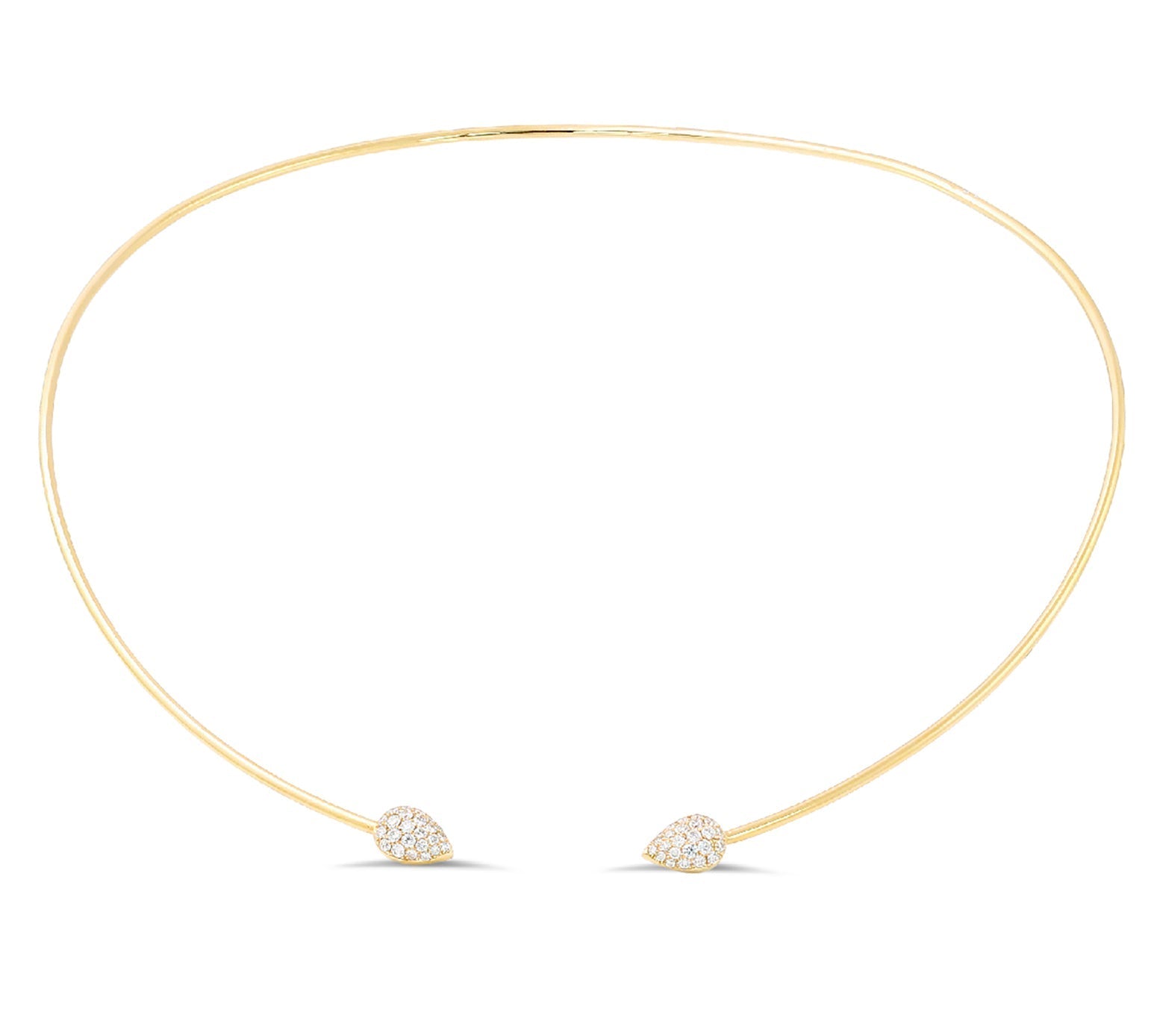 18K Gold Diamond Choker Necklace