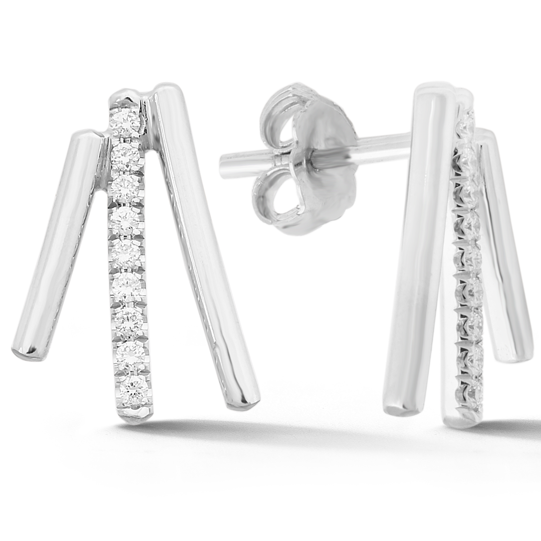 Diamond Earrings In 18K Gold