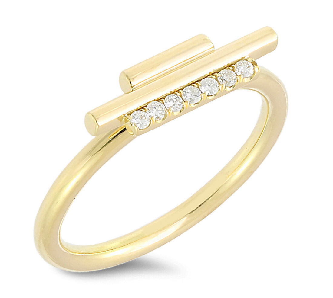 18K Gold Diamond Ring