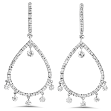 Laser-Pierced Diamond Earrings