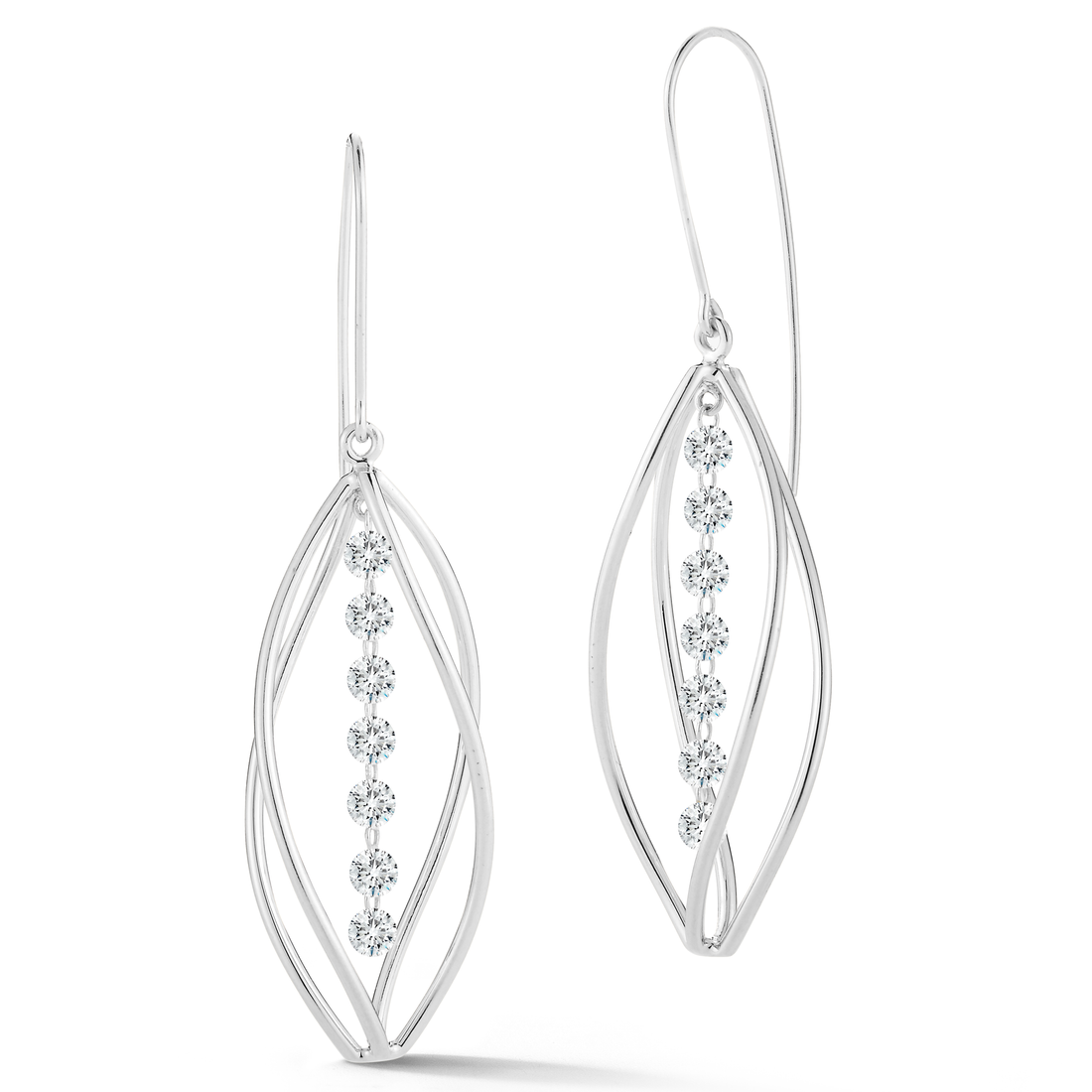 Diamond Earrings In 18K Gold