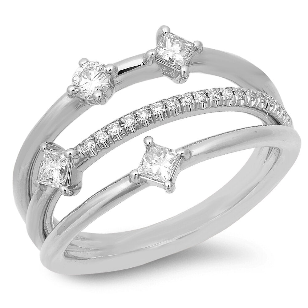 18K Gold Diamond Ring