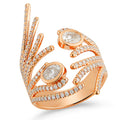 18K Rose Gold Diamond Ring