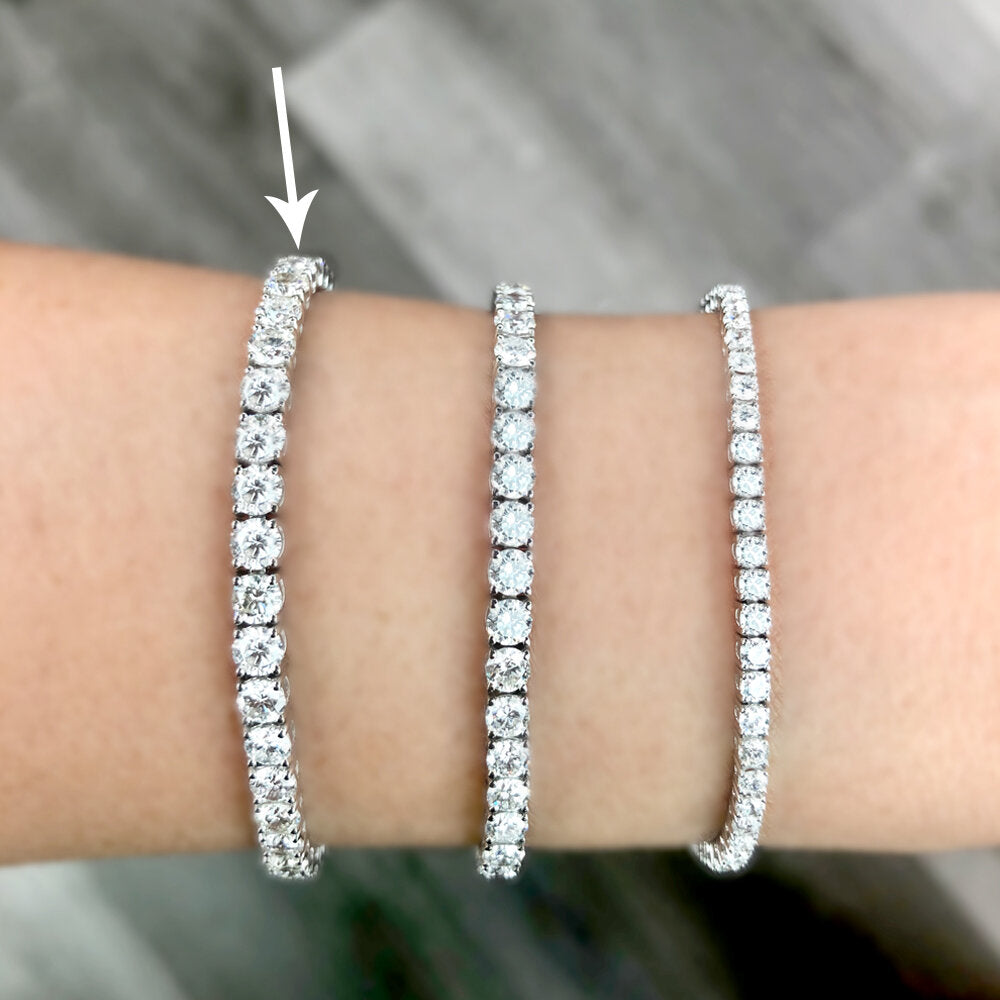 18K White Gold Diamond Tennis Bracelet