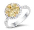 18K White And Yellow Gold Diamond Ring