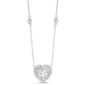 18K White Gold Diamond Pendant