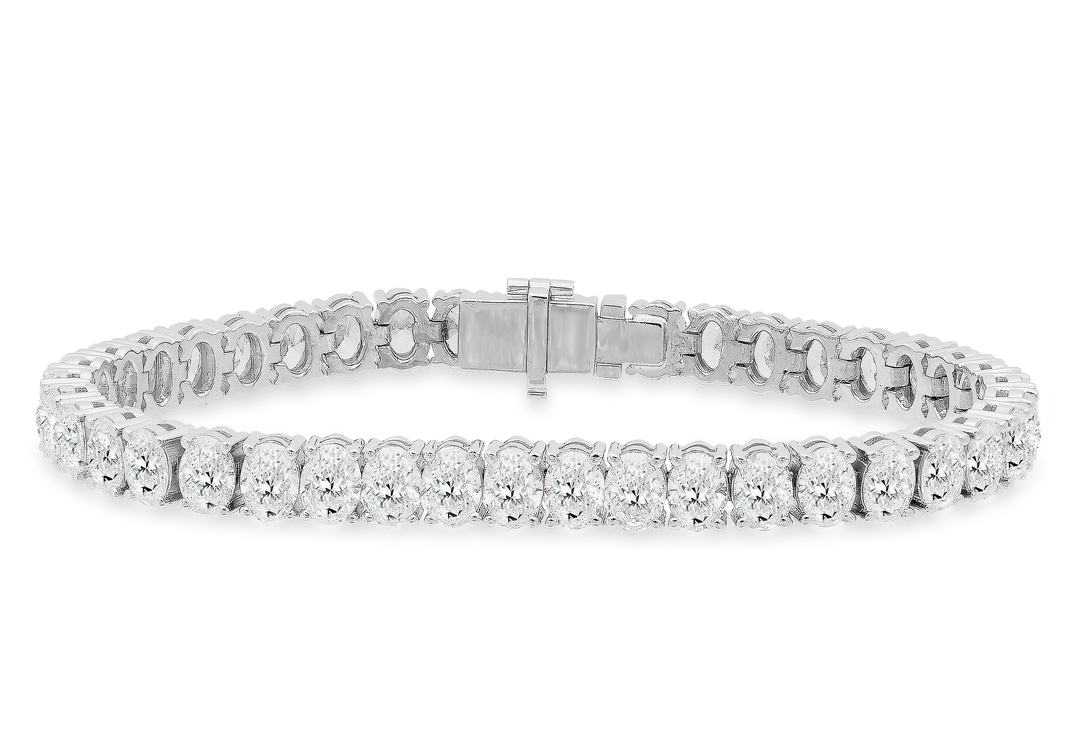 18K White Gold Diamond Tennis Bracelet