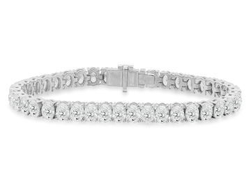 18K White Gold Diamond Tennis Bracelet