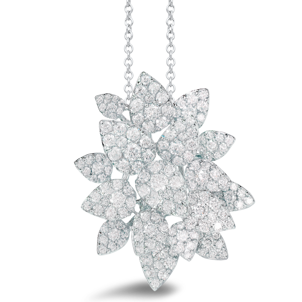 18K Gold And Diamond Pave Pendant