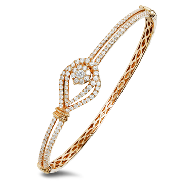 Diamond Stackable Bangle In 18K Gold