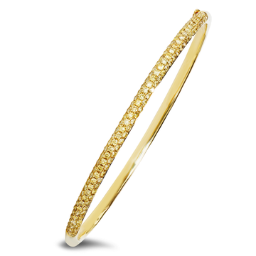 Diamond Stackable Bangle In 18K Gold