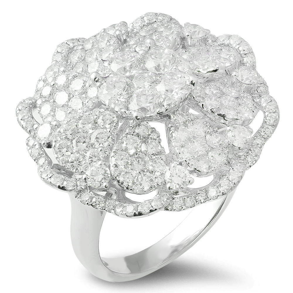 18K White Gold Diamond Ring