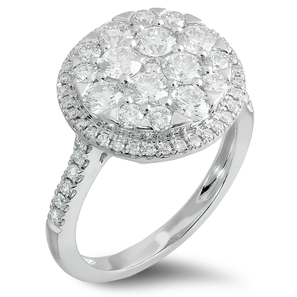 18K White Gold Diamond Ring