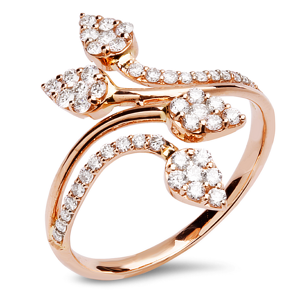 18K Rose Gold Diamond Ring
