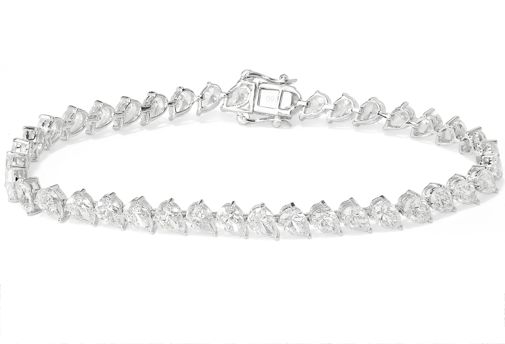 18K White Gold Diamond Tennis Bracelet