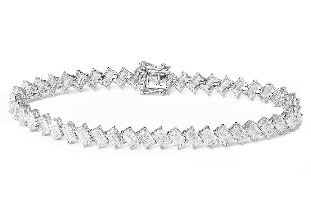 18K White Gold Diamond Tennis Bracelet