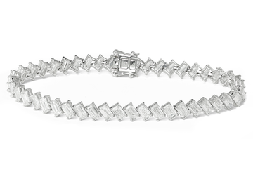18K White Gold Diamond Tennis Bracelet