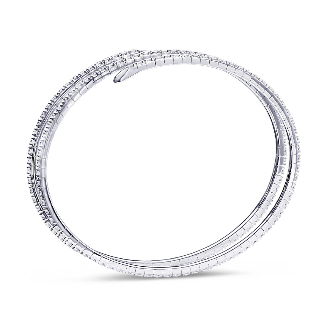 Spiral 18K Gold Bangle