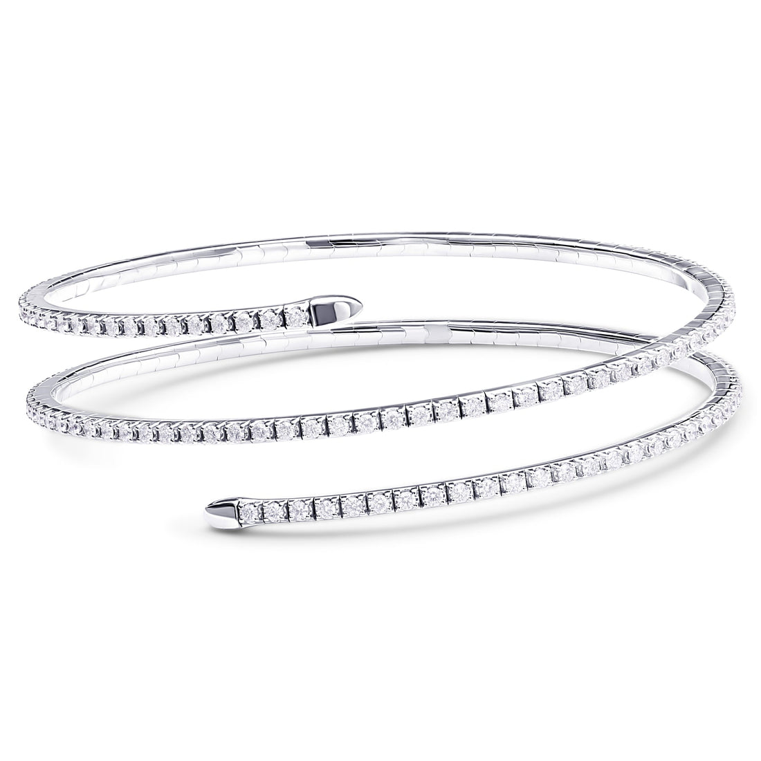 Spiral 18K Gold Bangle