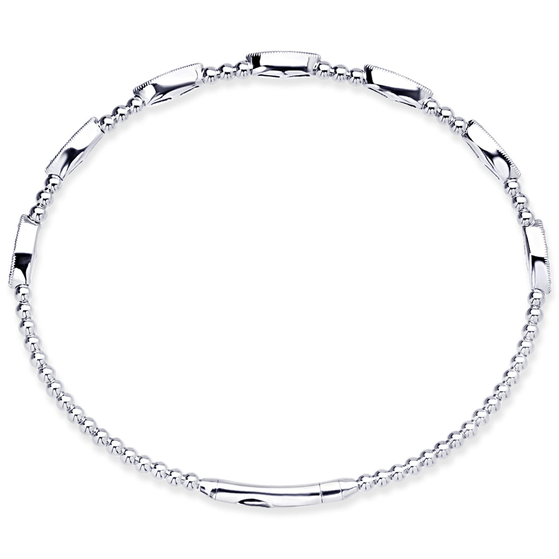 14K Gold Diamond Bangle