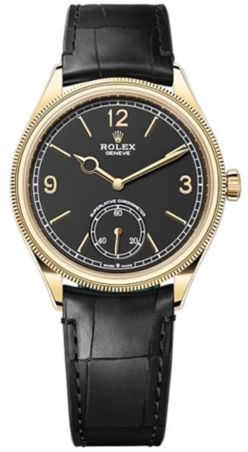 Rolex 1908 39mm Black Dial Yellow Gold Men's Watch 52508 - 2026
