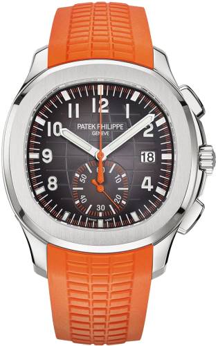 Patek Philippe Aquanaut 42.2 mm Chronograph Stainless Steel Black Dial - 5968A-001 - 2023