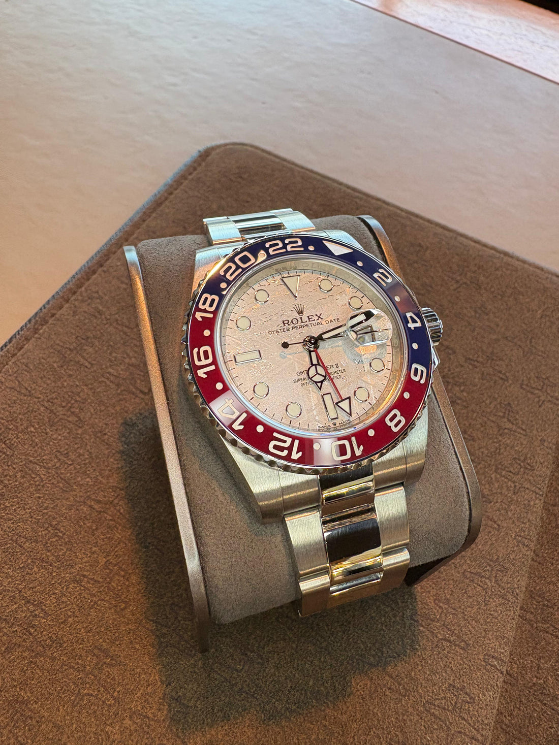 Rolex GMT-Master II "Pepsi" White Gold Meteorite Luminous Dial Oyster Bracelet 126719BLRO - 2022