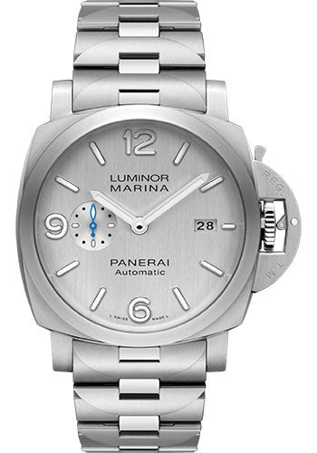 Panerai Luminor Marina - 44mm - Brushed Steel - Silver Vertical Brushed Dial - PAM00978