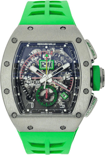 Richard Mille Chronograph 50mm Titanium "Roberto Mancini" Openworked Dial - RM11-01