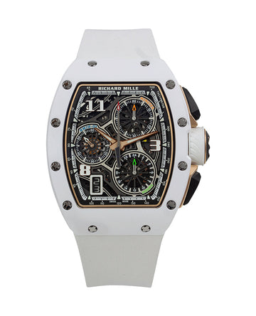 Richard Mille Lifestyle Flyback Chronograph White Ceramic RM 72-01 - BRAND NEW