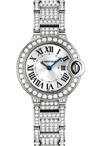 Cartier Ballon Bleu de Cartier Watch - Small White Gold Diamond Case - Diamond Bracelet - WE9003ZA