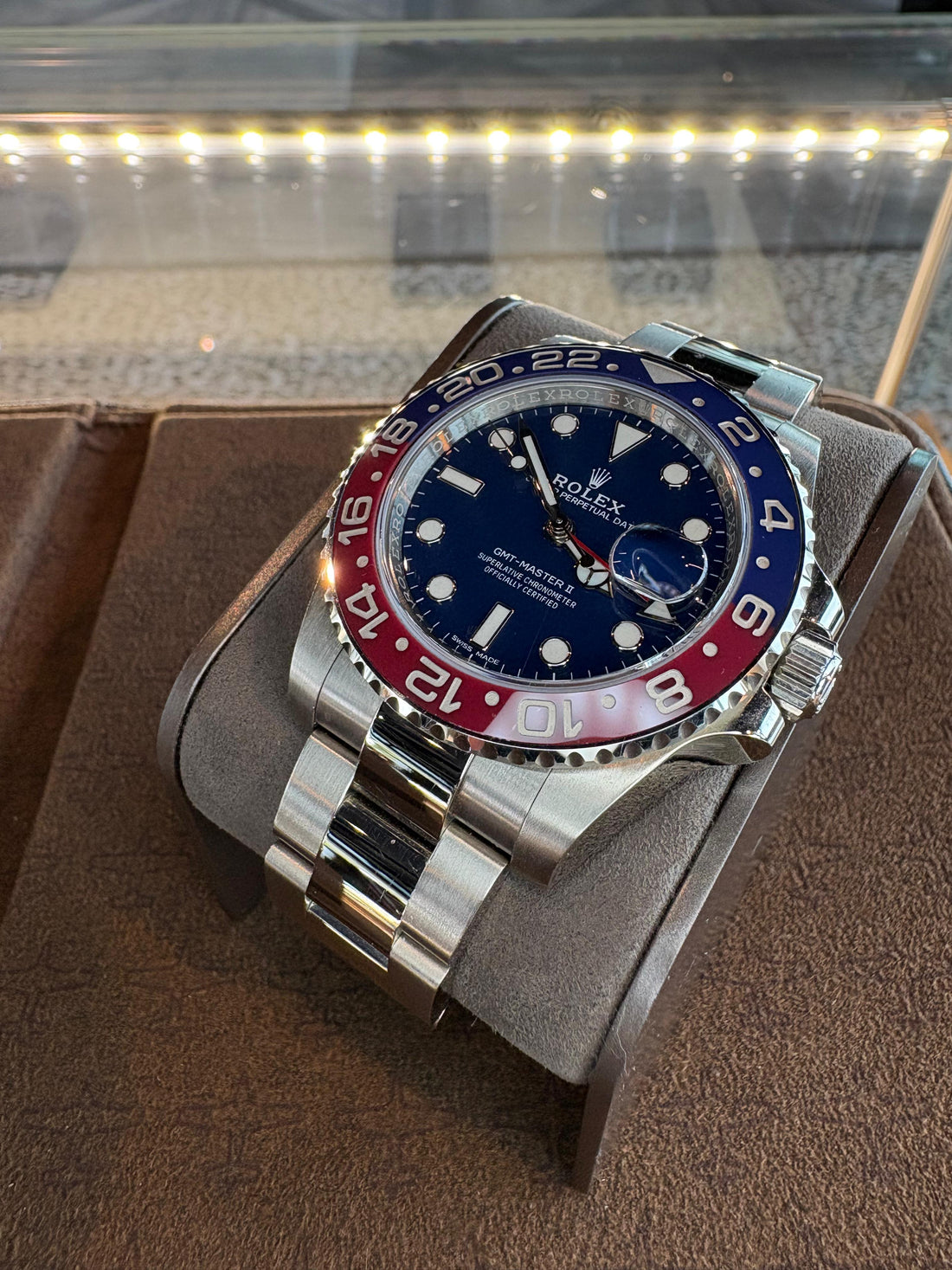 Rolex GMT-Master II White Gold Blue Dial & Red/Blue Ceramic Bezel Oyster Bracelet 116719BLRO - 2019