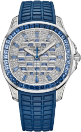 Patek Philippe Aquanaut Luce Haute Joaillerie White Gold Diamond/Sapphires Pave Dial | 5268/461G-001