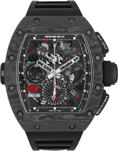 Richard Mille Carbon "Jet Black" 50mm Openworked Dial | RM11-02 (2)