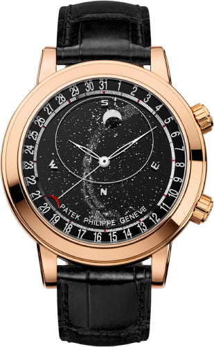 Patek Philippe Grand Complications Celestial Moon Age Rose Gold Black Sky Chart Dial | 6102R-001