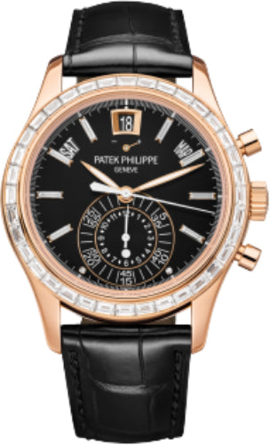 Patek Philippe Complications Chronograph Annual Calendar Rose Gold Diamond Set Blue Dial | 5961R-010