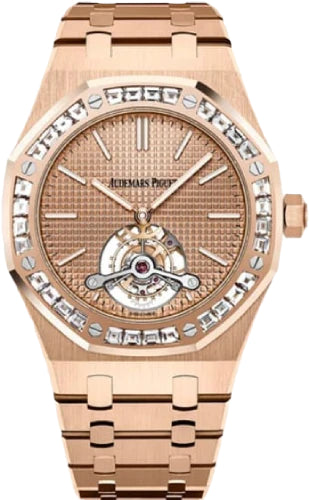 Audemars Piguet Royal Oak Tourbillon Extra-Thin 41mm Tapisserie Index Diamond Bezel Rose Gold | 26514OR.ZZ.1220OR.01