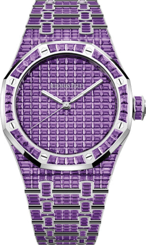 Audemars Piguet Royal Oak Selfwinding Amethyst 41mm "50th Anniversary" White Gold Purple Dial | 15514BC.AY.1284BC.01