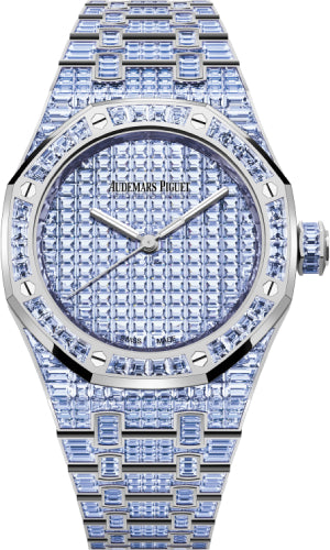 Audemars Piguet Royal Oak Selfwinding Tanzanite 37mm "50th Anniversary" White Gold Blue Violet Dial | 15554BC.TF.1274BC.01