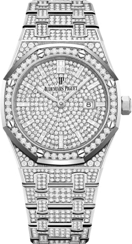 Audemars Piguet Royal Oak Quartz White Gold 33mm Diamond Pave | 67652BC.ZZ.1265BC.01