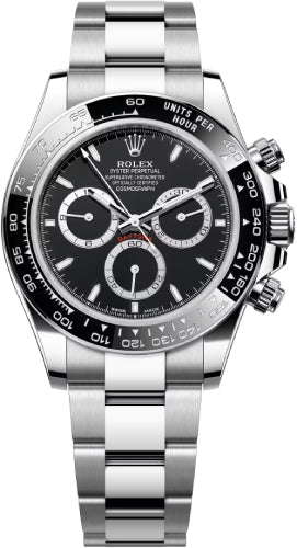 Rolex Cosmograph Daytona 40 mm Oystersteel Watch - Black Cerachrom Bezel - Black Index Dial - Oyster Bracelet - 126500LN - 2025
