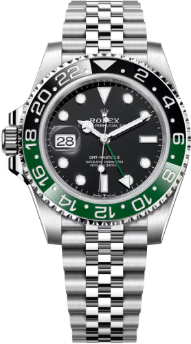 Rolex GMT-Master II "Sprite" Stainless Steel Black Dial Jubilee Bracelet - 126720VTNR - 2025