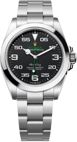 Rolex Air-King Stainless Steel 40mm Black Dial Oyster Watch - 126900 - 2025