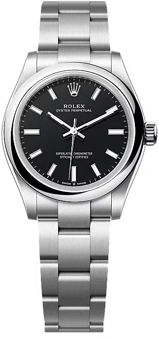 Rolex Oyster Perpetual 31 Black Dial Oyster Bracelet Watch - 277200 - 2025