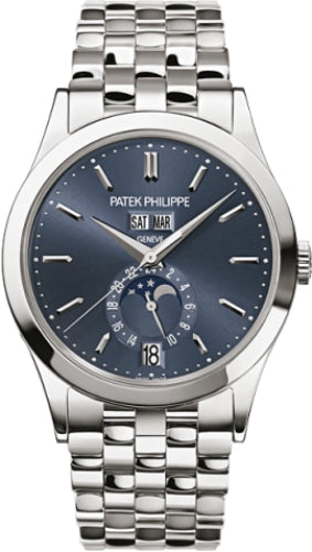 Patek Philippe Complications Day-Date Annual Calendar Moon Phases White Gold Blue Dial | 5396/1G-001