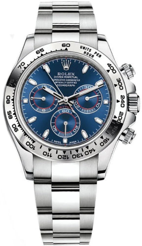 Rolex White Gold Cosmograph Daytona 40 Watch - Blue Index Dial - 116509 bli - 2023