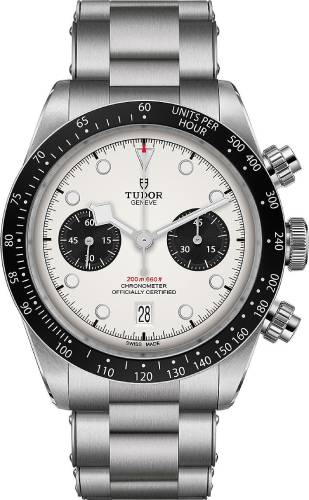 Tudor Black Bay Chrono Steel Silver Dial 41mm T-Fit Bracelet - M79360N-0012 - 2025