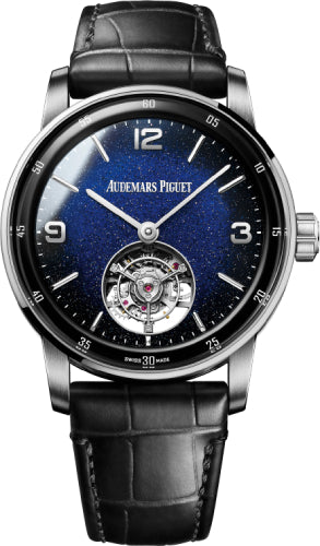 Audemars Piguet Code 11.59 Flying Tourbillon 41mm White Gold Blue Aventurine Dial | 26396BC.OO.D002CR.01